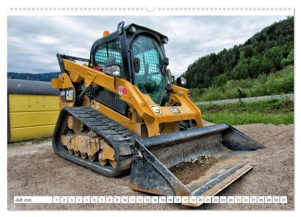 Produktbild: Baumaschinen - Maschinen auf der Baustelle (Wandkalender 2026 DIN A2 quer), CALVENDO Monatskalender