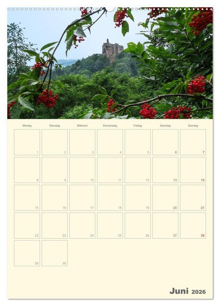 Produktbild: Unterwegs im Elsass &ndash; Terminplaner (Wandkalender 2026 DIN A2 hoch), CALVENDO Monatskalender