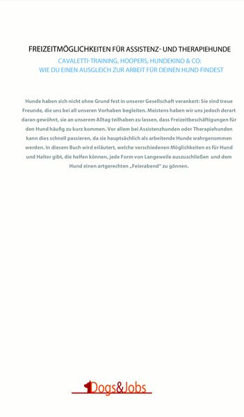 Produktbild: Freizeitm&ouml;glichkeiten f&uuml;r Assistenz- und Therapiehunde