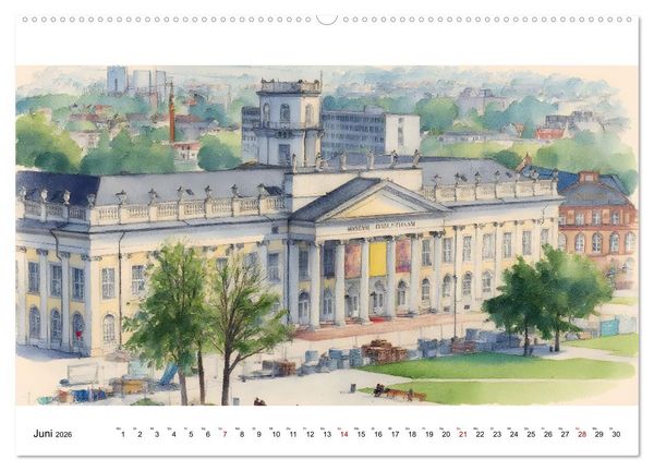 Produktbild: DOCUMENTA-Stadt Kassel (Wandkalender 2026 DIN A2 quer), CALVENDO Monatskalender