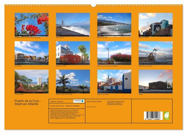 Produktbild: Puerto de la Cruz - Stadt am Atlantik (hochwertiger Premium Wandkalender 2026 DIN A2 quer), Kunstdruck in Hochglanz