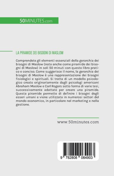 Produktbild: La piramide dei bisogni di Maslow