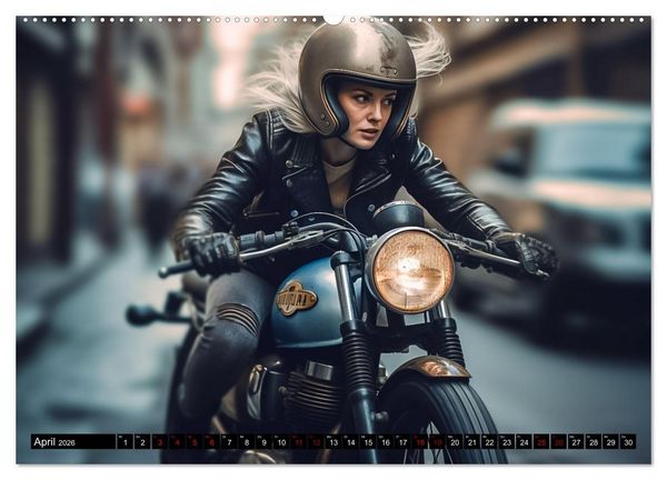 Produktbild: Urban Biker (hochwertiger Premium Wandkalender 2026 DIN A2 quer), Kunstdruck in Hochglanz