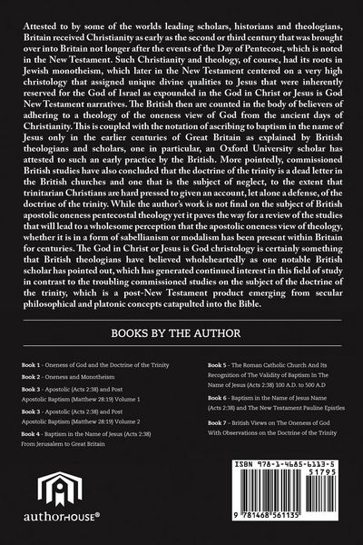 Produktbild: British Views On The Oneness Of God with Observations On The Doctrine Of The Trinity