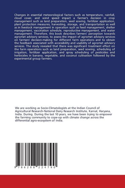 Produktbild: Impact of Agromet Advisory Services on Farmers' Operational Decision