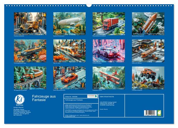 Produktbild: Fahrzeuge aus Fantasie (Wandkalender 2026 DIN A2 quer), CALVENDO Monatskalender