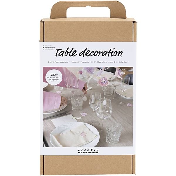 Produktbild: Creativ Company DIY Sets Basisversion Kreativ Set Tischdeko , Pastellfarben, Kreativ Box
