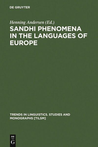 Produktbild: Sandhi Phenomena in the Languages of Europe