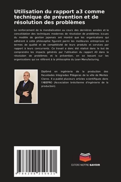 Produktbild: Utilisation du rapport a3 comme technique de pr&eacute;vention et de r&eacute;solution des probl&egrave;mes