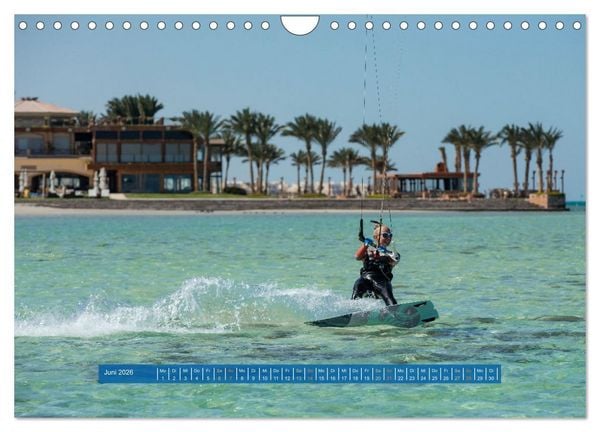 Produktbild: Kite Boarding El Gouna (Wandkalender 2026 DIN A4 quer), CALVENDO Monatskalender