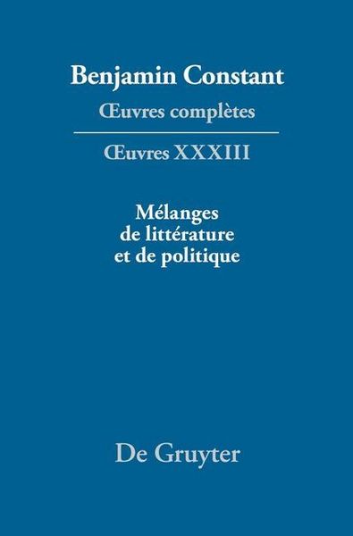 Produktbild: M&eacute;langes de litt&eacute;rature et de politique