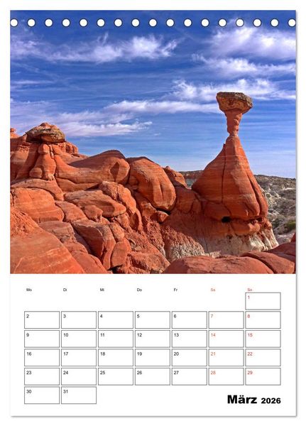 Produktbild: AMERIKA RUNDREISE Bildsch&ouml;n und Aufregend. (Tischkalender 2026 DIN A5 hoch), CALVENDO Monatskalender