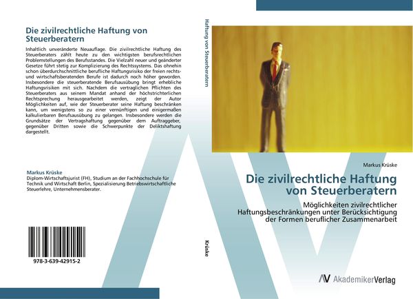 Produktbild: Die zivilrechtliche Haftung von Steuerberatern
