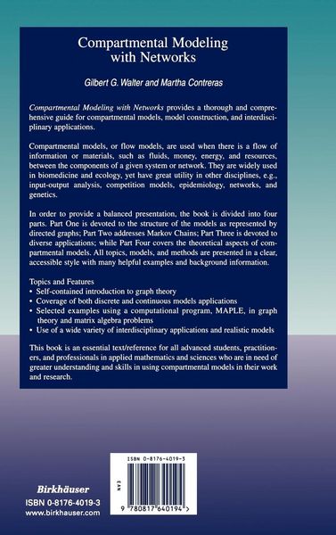 Produktbild: Compartmental Modeling with Networks