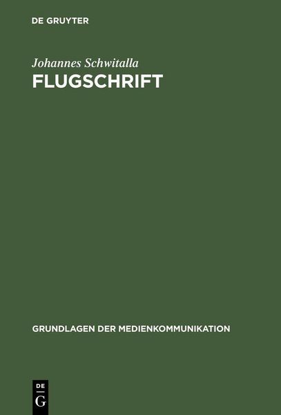 Produktbild: Flugschrift