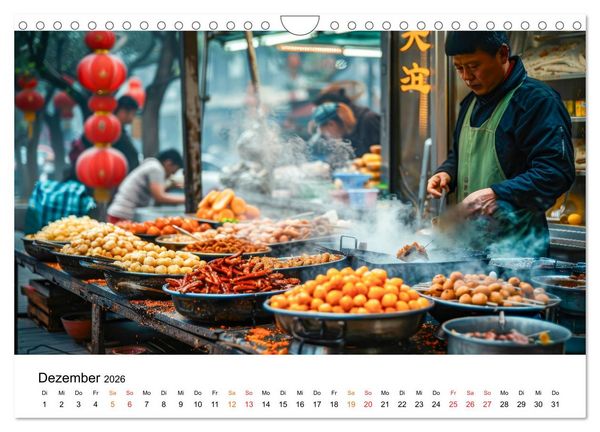 Produktbild: Street Food f&uuml;r Gourmets (Wandkalender 2026 DIN A4 quer), CALVENDO Monatskalender