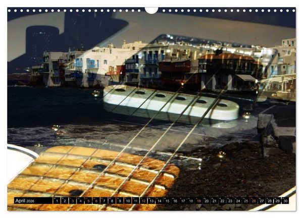 Produktbild: Mystische Gitarren (Wandkalender 2026 DIN A3 quer), CALVENDO Monatskalender