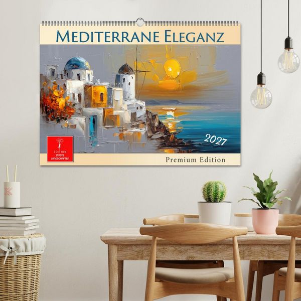 Produktbild: Mediterrane Eleganz (Wandkalender 2027 DIN A2 quer), CALVENDO Monatskalender