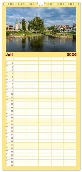 Produktbild: Familienplaner 2026 - Ostwestfalen - Paderborn mit 5 Spalten (Wandkalender, 21 x 45 cm) CALVENDO