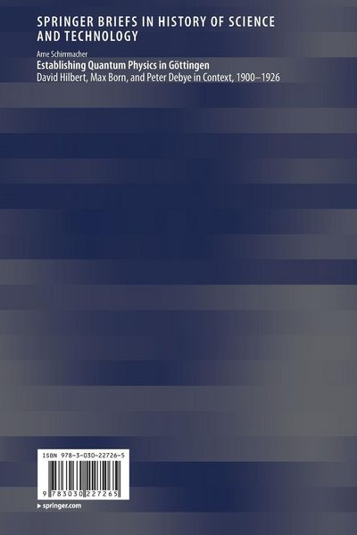 Produktbild: Establishing Quantum Physics in G&ouml;ttingen