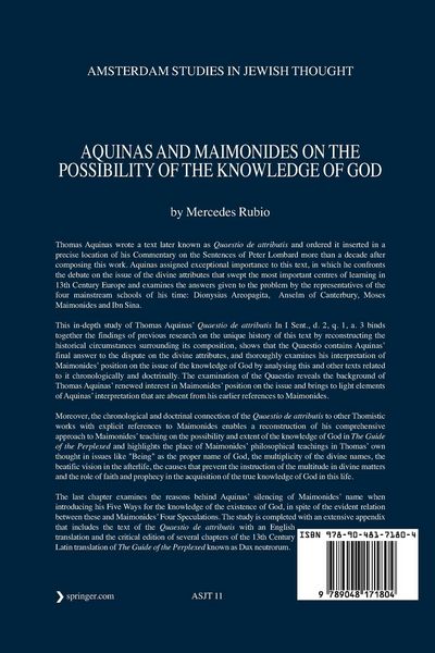 Produktbild: Aquinas and Maimonides on the Possibility of the Knowledge of God