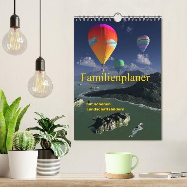 Produktbild: Familienplaner mit sch&ouml;nen Landschaftsbildern (Wandkalender 2026 DIN A4 hoch), CALVENDO Monatskalender