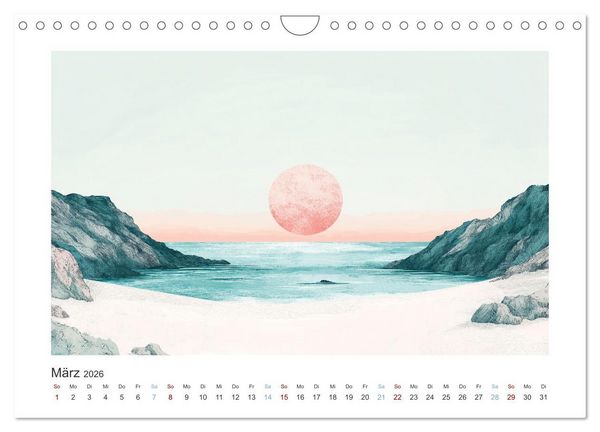 Produktbild: Die Wogen des Lichts (Wandkalender 2026 DIN A4 quer), CALVENDO Monatskalender