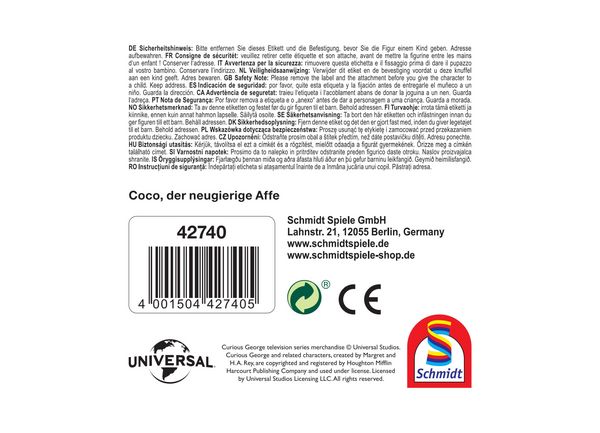 Produktbild: Coco der neugierige Affe, Coco, 26 cm