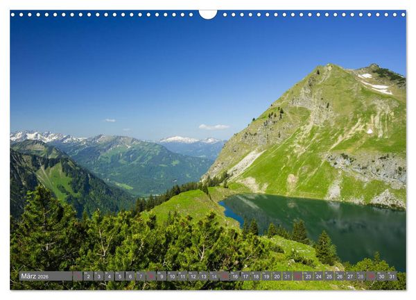 Produktbild: Wanderziele rund um Oberstdorf (Wandkalender 2026 DIN A3 quer), CALVENDO Monatskalender