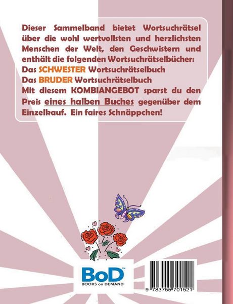 Produktbild: Wortsuchr&auml;tsel 2 in 1 Sammelband Schwester und Bruder
