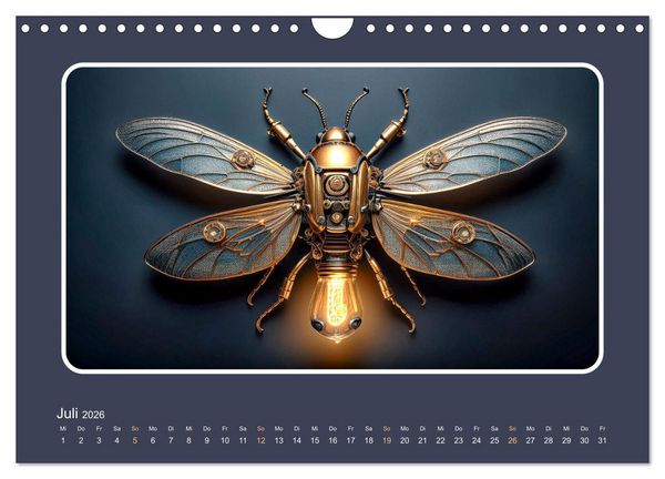 Produktbild: Roboterinsekten (Wandkalender 2026 DIN A4 quer), CALVENDO Monatskalender