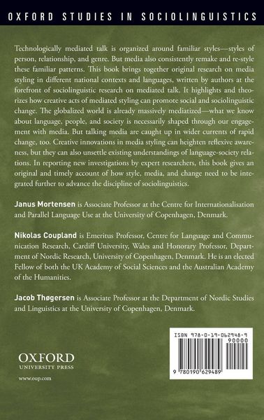 Produktbild: Style, Mediation, and Change