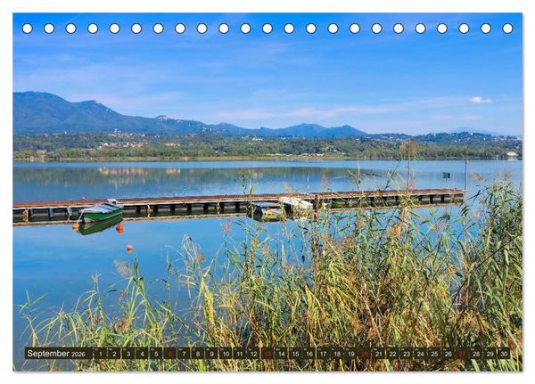 Produktbild: Lago di Varese - Eine der sch&ouml;nsten Seenlandschaften Italiens (Tischkalender 2026 DIN A5 quer), CALVENDO Monatskalender