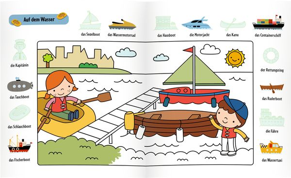 Produktbild: Mein 1. Sticker-Malbuch: Fahrzeuge - Mini-Künstler