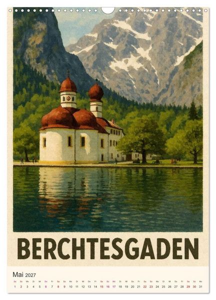 Produktbild: Alpine Impressionen Berchtesgadener Land (Wandkalender 2027 DIN A3 hoch), CALVENDO Monatskalender