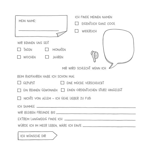 Vicky Bo's Kinder-Mitmach-Heft ab 6 Jahren - Meine Freunde