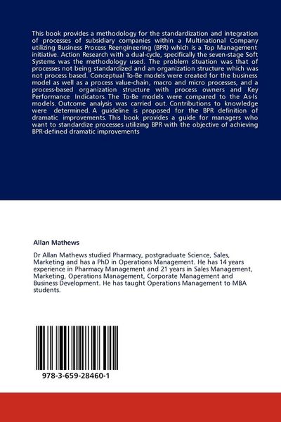 Produktbild: Standardization Of Processes Utilizing Business Process Reengineering