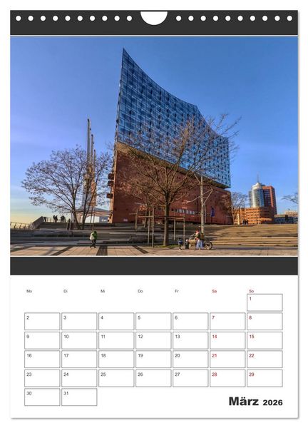 Produktbild: Wahrzeichen Elphi (Wandkalender 2026 DIN A4 hoch), CALVENDO Monatskalender