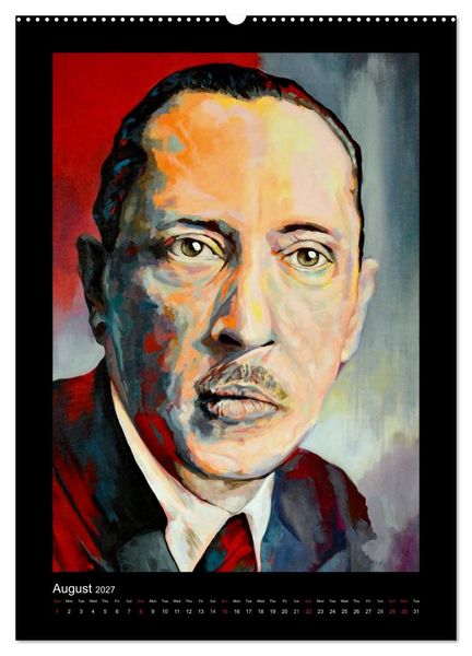 Produktbild: Pop Art Famous composers (High Quality Premium Wall Calendar 2027 DIN A2 portrait),CALVENDO 12 Month Wall Calendar