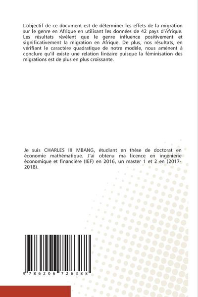 Produktbild: Genre et migration en Afrique