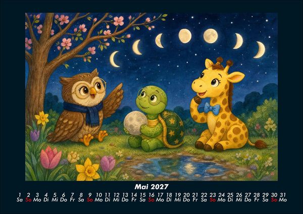 Produktbild: Kleine Astronomen 2027 Fotokalender DIN A4