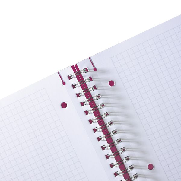 Produktbild: Herlitz Spiralblock A4 to go 80 Blatt kariert beere