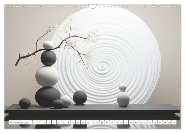 Produktbild: Zen (Wandkalender 2026 DIN A3 quer), CALVENDO Monatskalender
