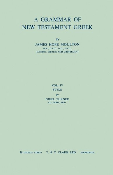 Produktbild: A Grammar of New Testament Greek