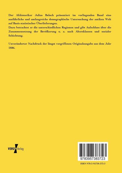 Produktbild: Die Bev&ouml;lkerung der griechisch-r&ouml;mischen Welt