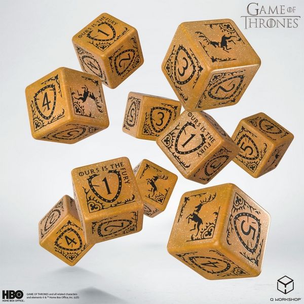 Produktbild: Q-Workshop QWO097744 - Game of Thrones, Baratheon 10xD6 Dice Set