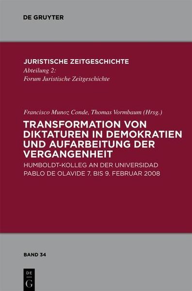 Produktbild: Transformation von Diktaturen in Demokratien und Aufarbeitung der Vergangenheit