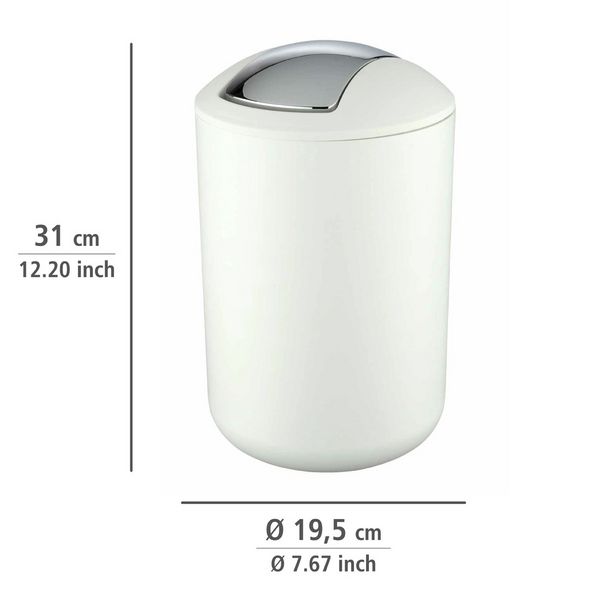 Produktbild: Kosmetikeimer Mod. Brasil Wei&szlig; L, 6,5 Liter