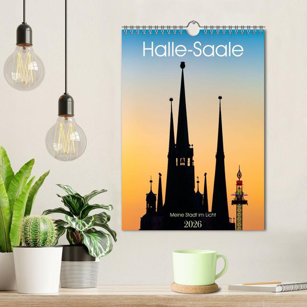 Produktbild: Halle/Saale - Meine Stadt im Licht (Wandkalender 2026 DIN A4 hoch), CALVENDO Monatskalender