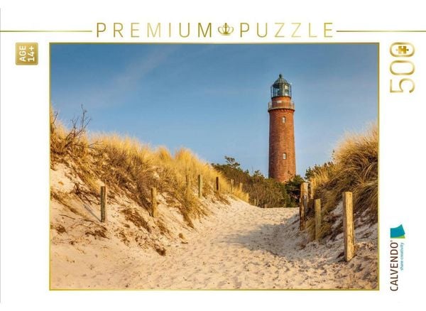 CALVENDO Puzzle Leuchtturm Darßer Ort im Herbstlicht | 500 Teile Lege-Größe 48 × 36 cm Foto-Puzzle für Erwachsene